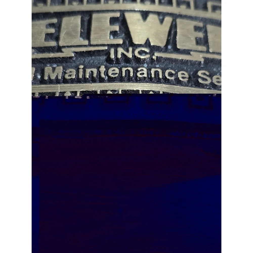Vintage Teleweld Inc Rail Maintenance Solid Brass Belt Buckle DynaBuckle USA